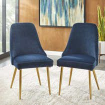 Wayfair blue velvet online dining chairs